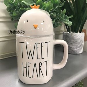 RAE DUNN Easter🐣 "TWEET HEART" 🐣 mug w/topper